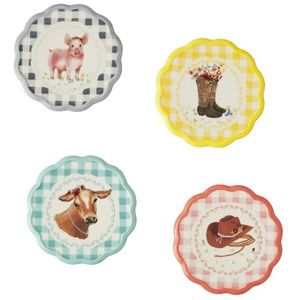 The Pioneer Woman Gingham Pattern Coaster Set of 4